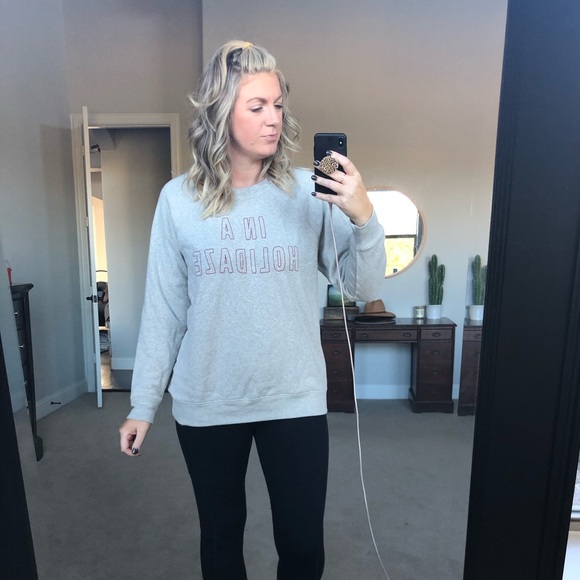 in a holidaze sweatshirt american eagle